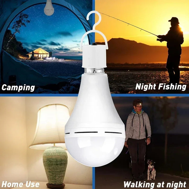 LED Rechargeable Light Bulb Emergency Portable Camping Lamp For Tent And Home