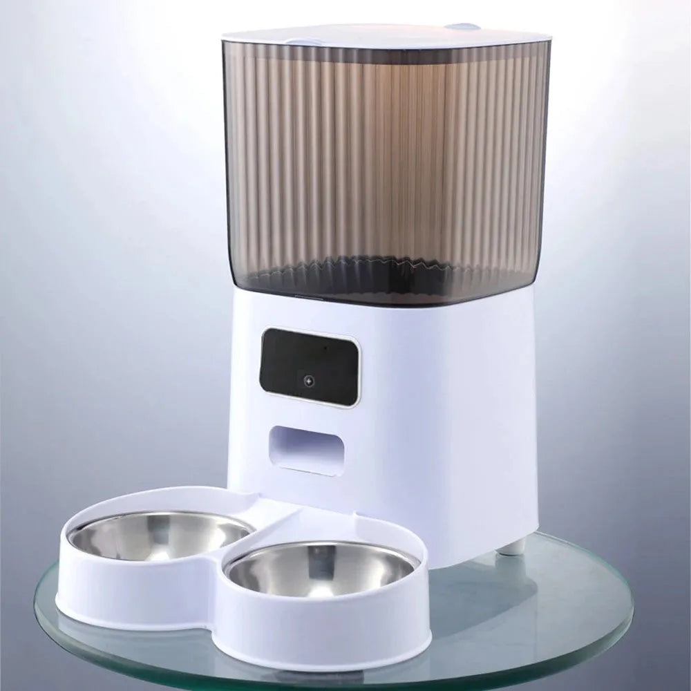 Repetsun Double Bowls Smart Cat Feeder With Video Camera