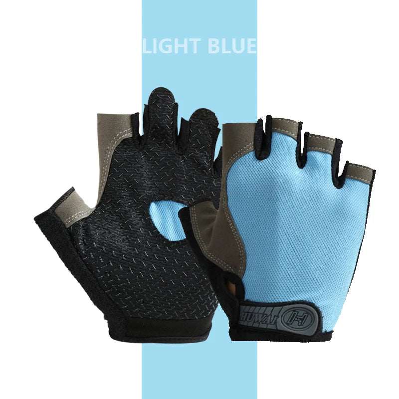 Cycling Gloves Breathable Anti Slip Half Finger For Men And Women Fitness