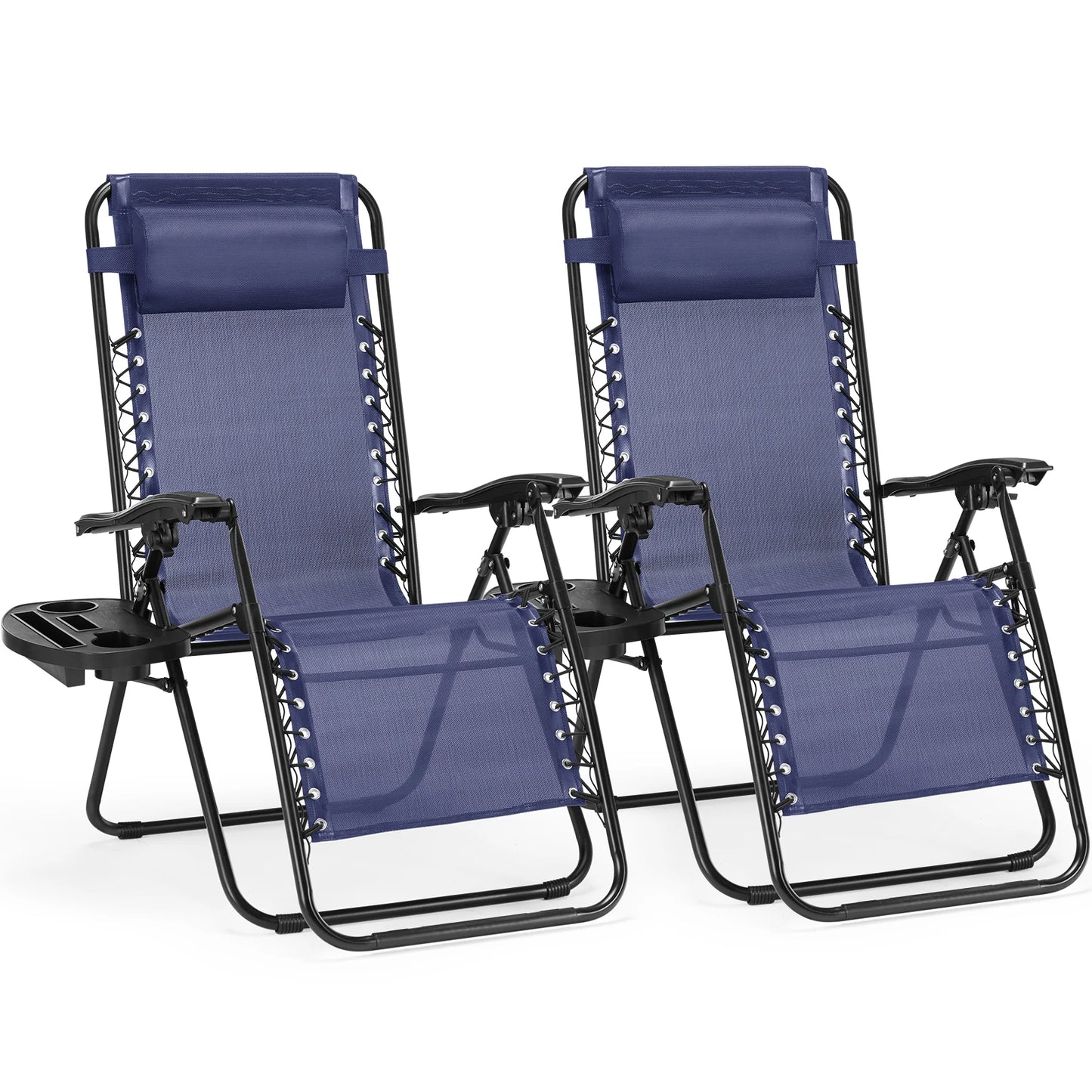 Relax & Recline Zero Gravity Lounge Chair with Cup Holder