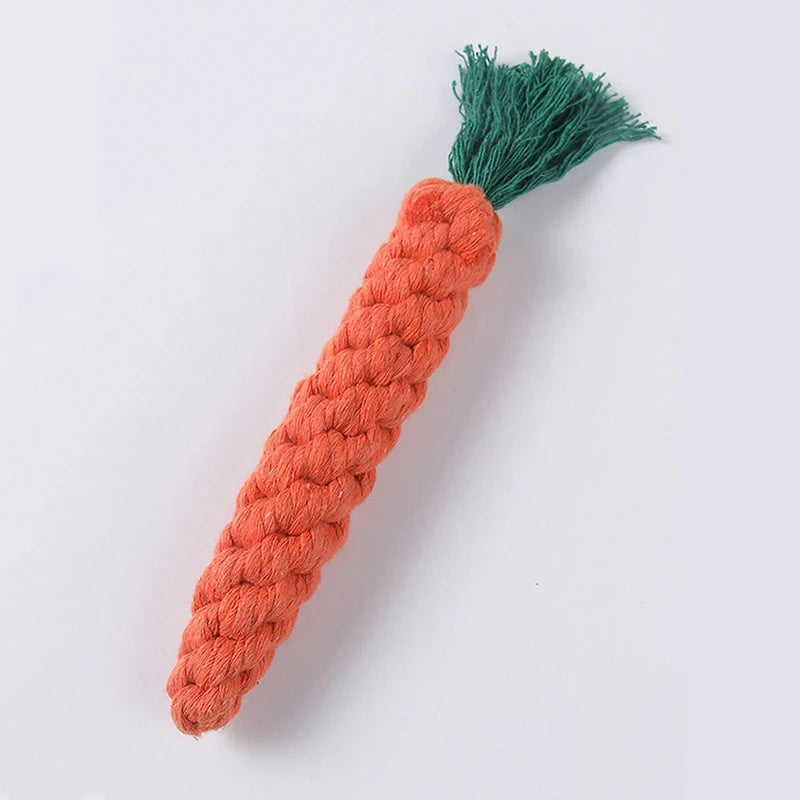 Hand-Woven Cotton Rope Dog Toy For Small And Medium Dogs