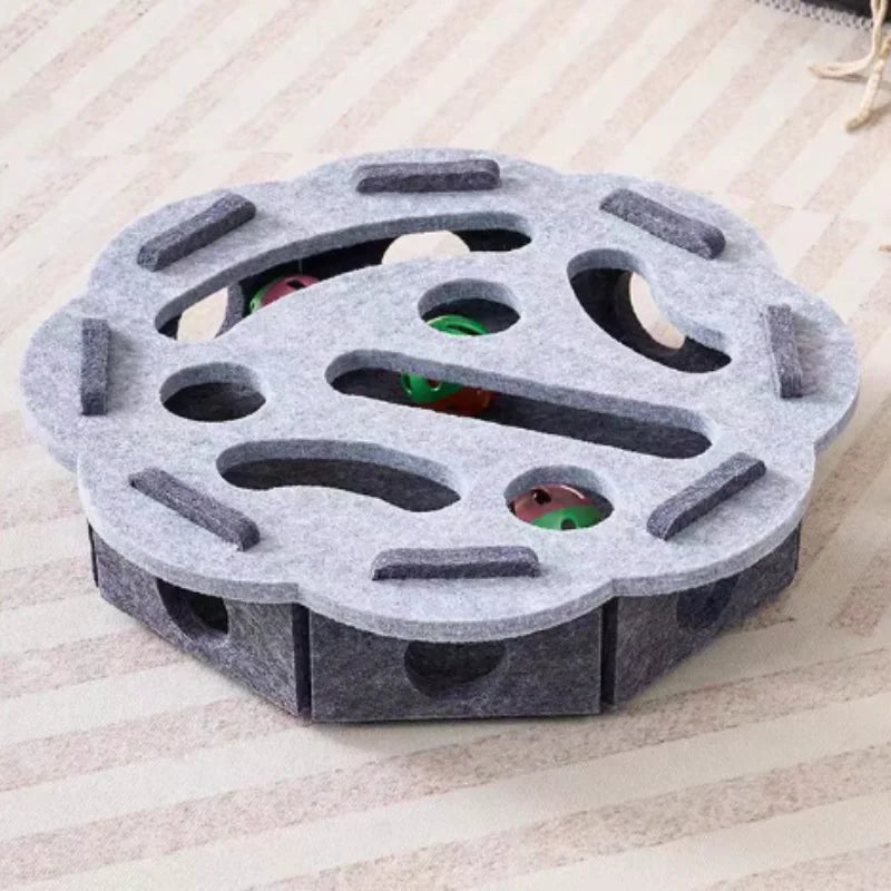 Interactive Cat Maze Puzzle Toy With Bell Balls For Cats
