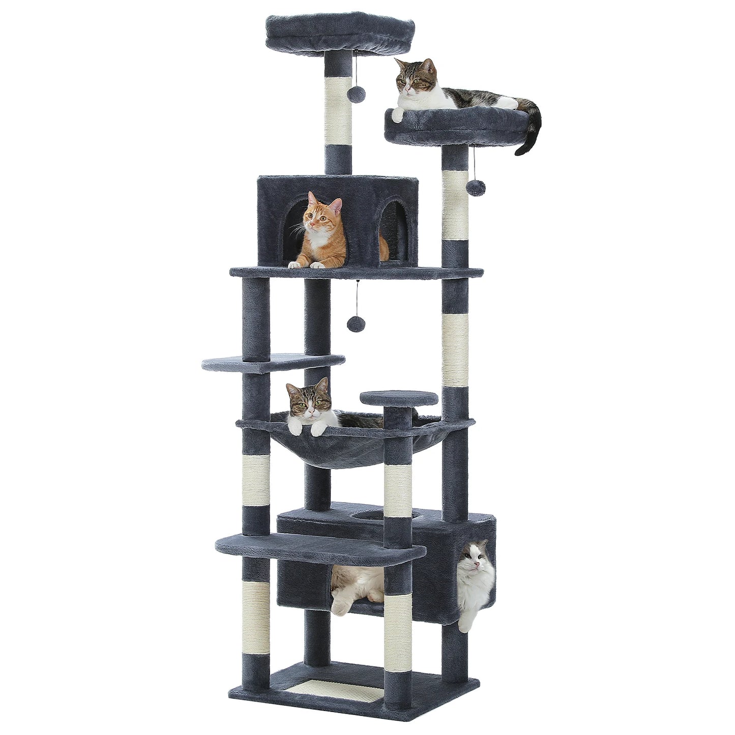 PAWZ Road Cat Tree Tower With Scratching Posts And Perches