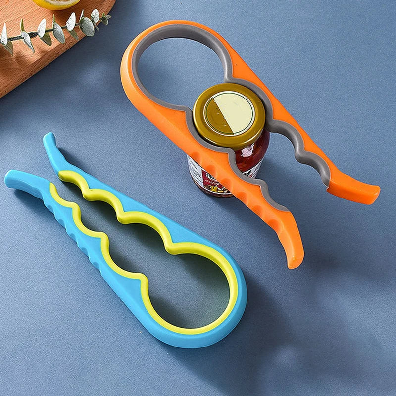 4 In 1 Kitchen Tool Jar Gripper Opener For Effortless Home Cooks