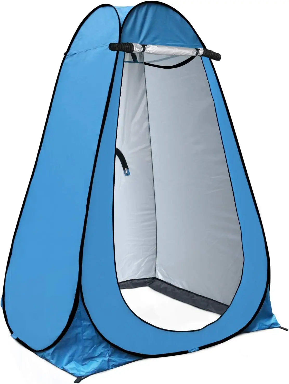 Blue Two Person Pop Up Privacy Shower Tent For Outdoor Camping
