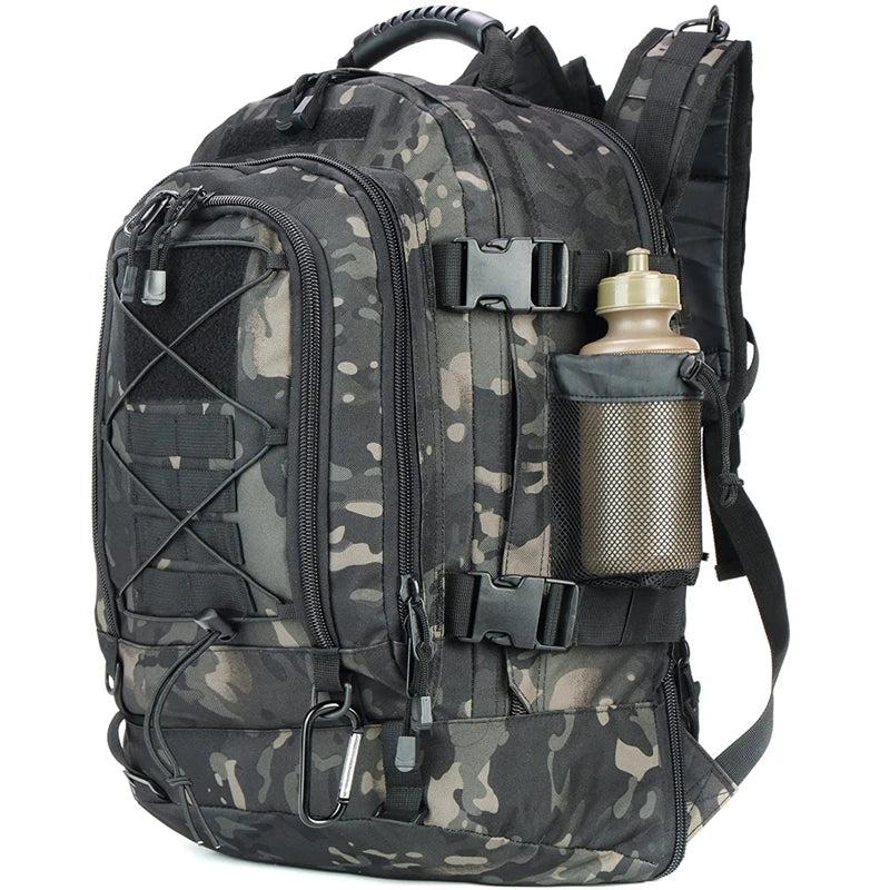 LQARMY 65L Military Tactical Backpack Molle Rucksack For Outdoor Adventurers