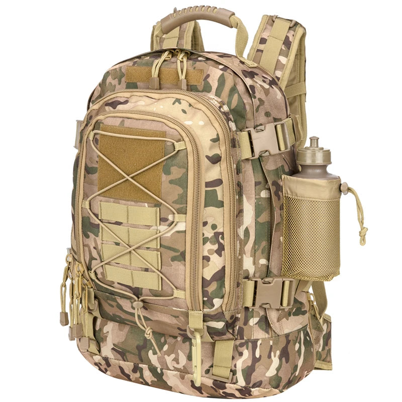 LQARMY 65L Military Tactical Backpack Molle Rucksack For Outdoor Adventurers