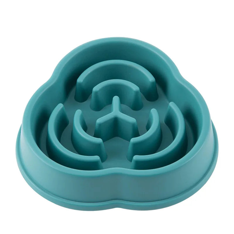 Slow Feeder Pet Bowl For Cats And Dogs Non Slip Anti Choking Maze Design