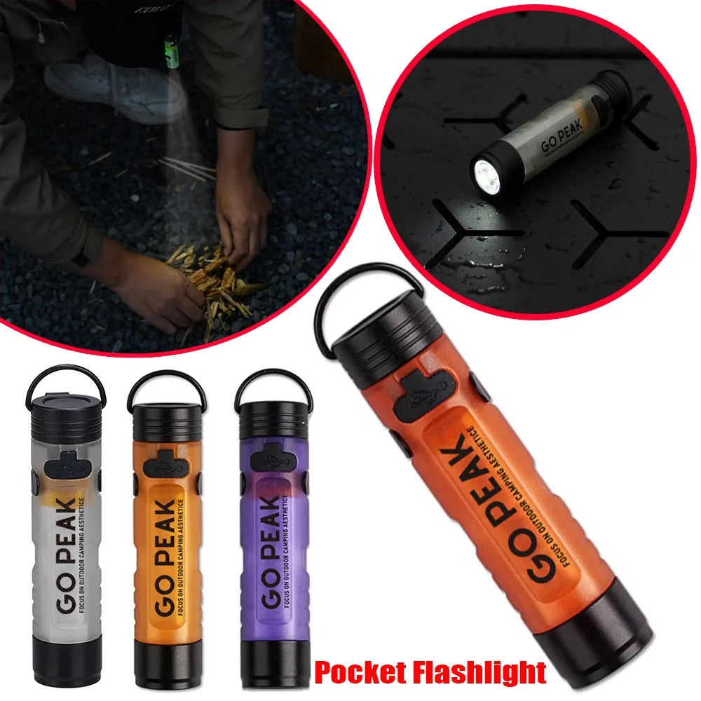 Gopeak 5050 USB-C Rechargeable Mini Clip Flashlight