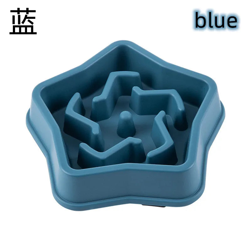 Slow Feeder Pet Bowl For Cats And Dogs Non Slip Anti Choking Maze Design