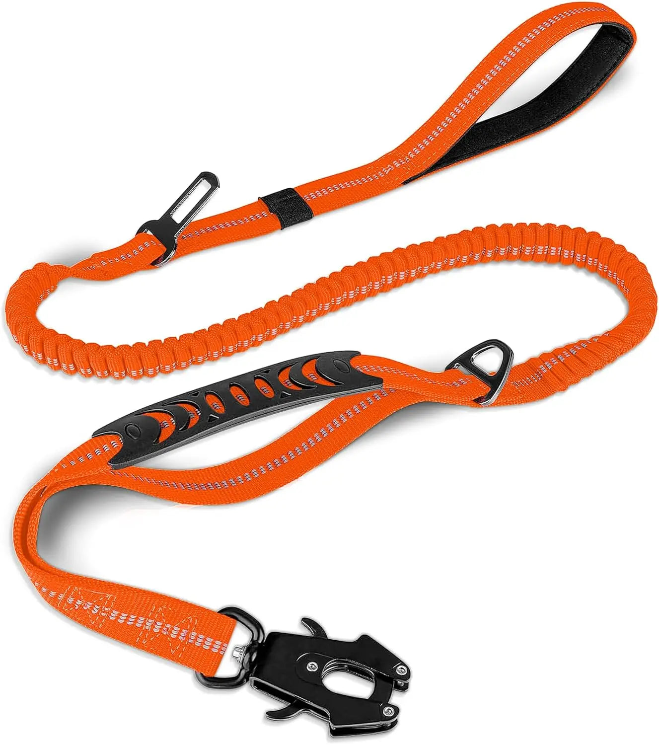 Reflective Shock Absorbing Tactical Dog Leash for Large Dogs