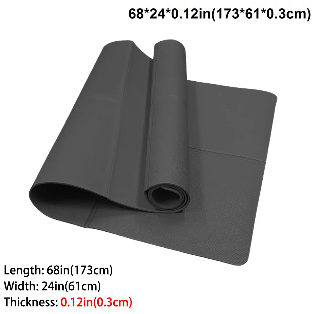 Foldable Eco Friendly Yoga Mat 4mm Travel Size For Yoga Pilates Floor Workouts