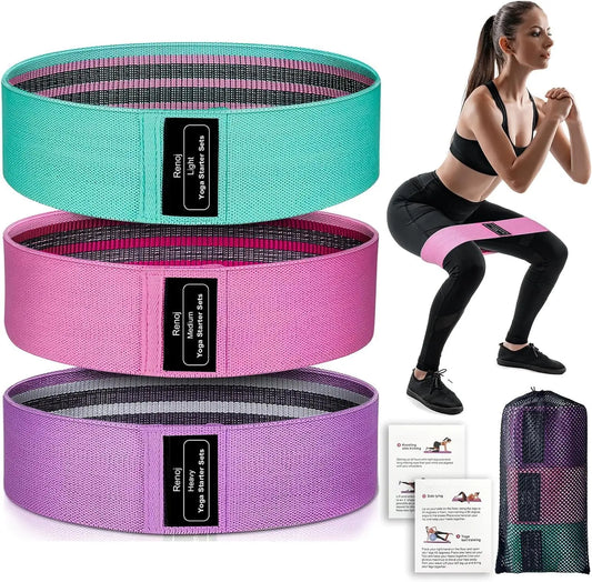 Resistance Bands Pro Set Heavy Medium Light Loops For Pilates Yoga Unisex