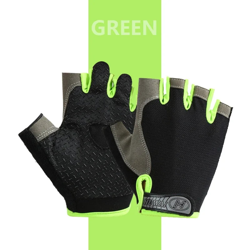 Cycling Gloves Breathable Anti Slip Half Finger For Men And Women Fitness