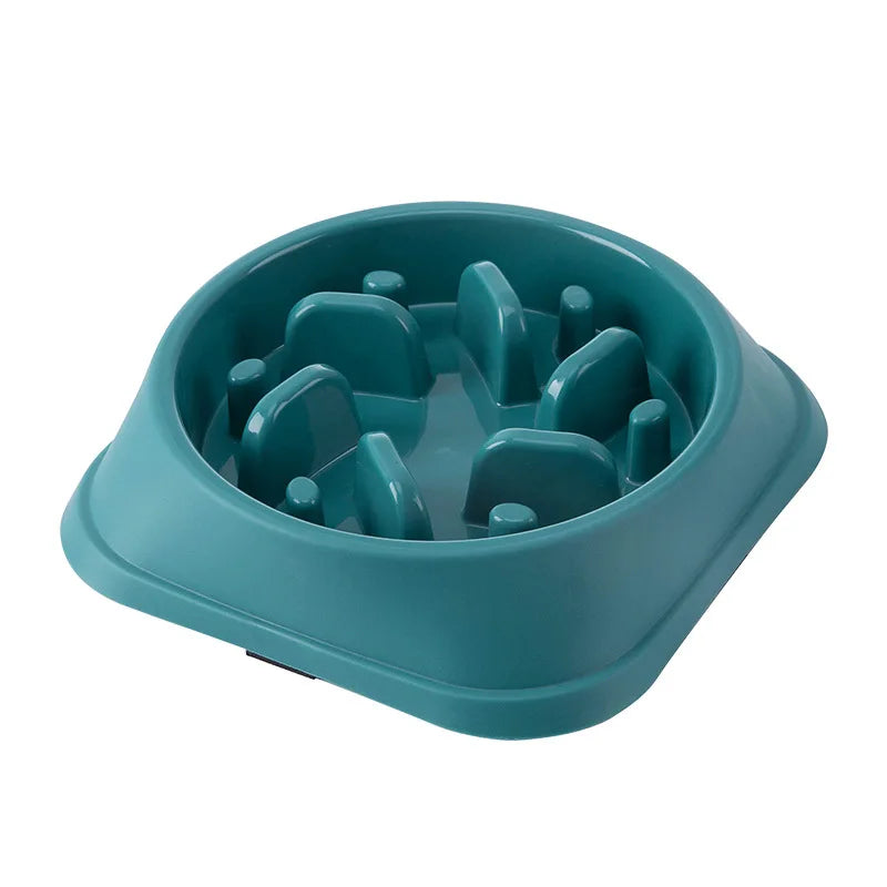 Slow Feeder Pet Bowl For Cats And Dogs Non Slip Anti Choking Maze Design