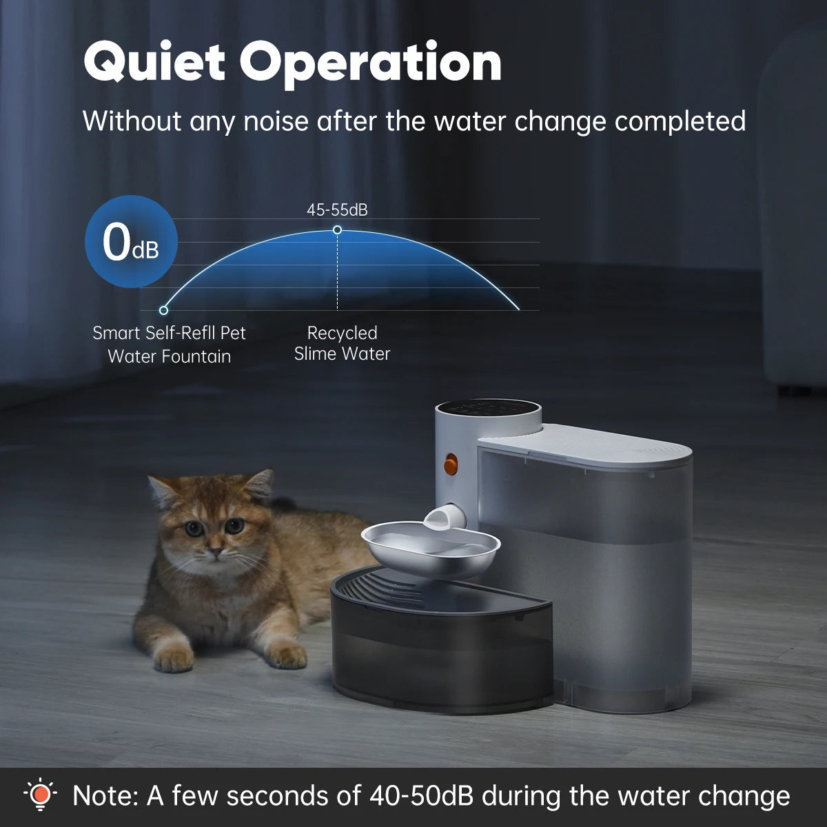 Booteely Stainless Steel Pet Water Dispenser With Automatic Purification