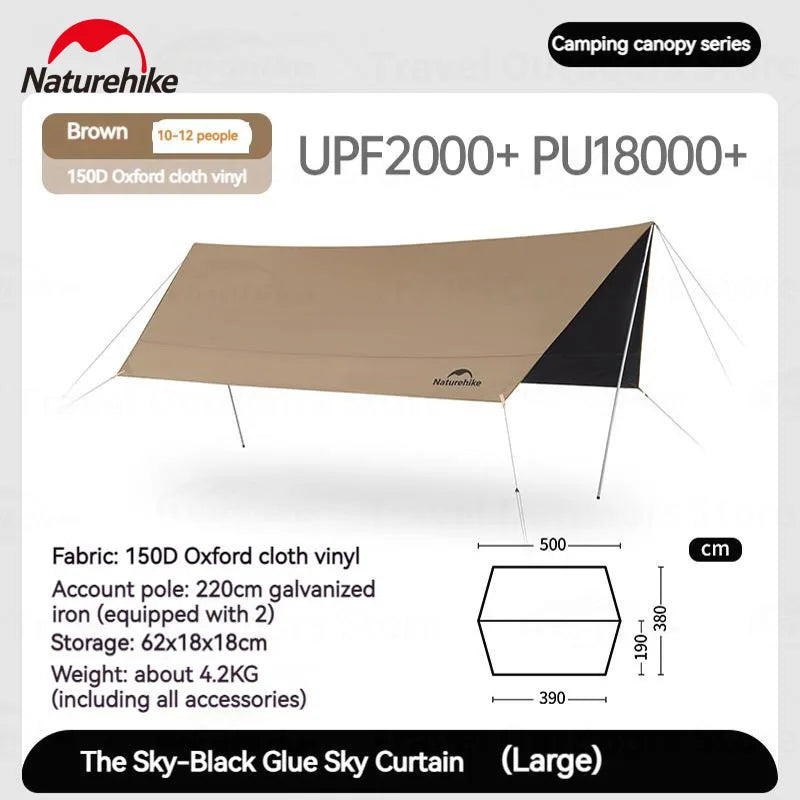 Gather in the Shade Hexagonal Waterproof Outdoor Canopy