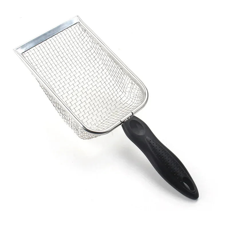 Cat Litter Scoop Stainless Steel Long Handle Cleaning Tool