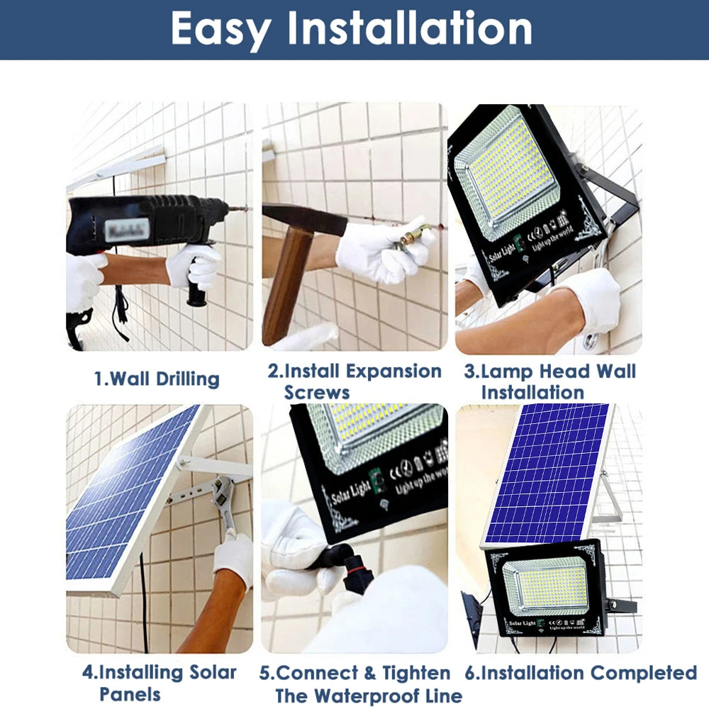Light Up the Night™ Solar Flood Light – Motion Sensor Outdoor Security