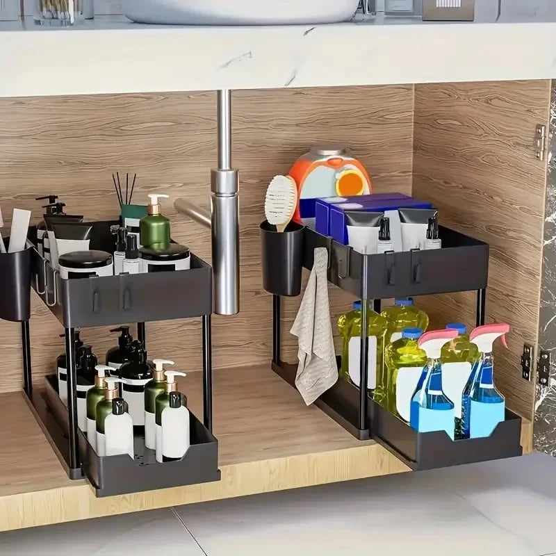 2-Tier Pull-Out Under-Sink Organizer