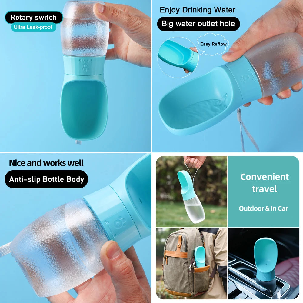 Holapet Portable Dog Water Bottle With Leakproof Dispenser Travel