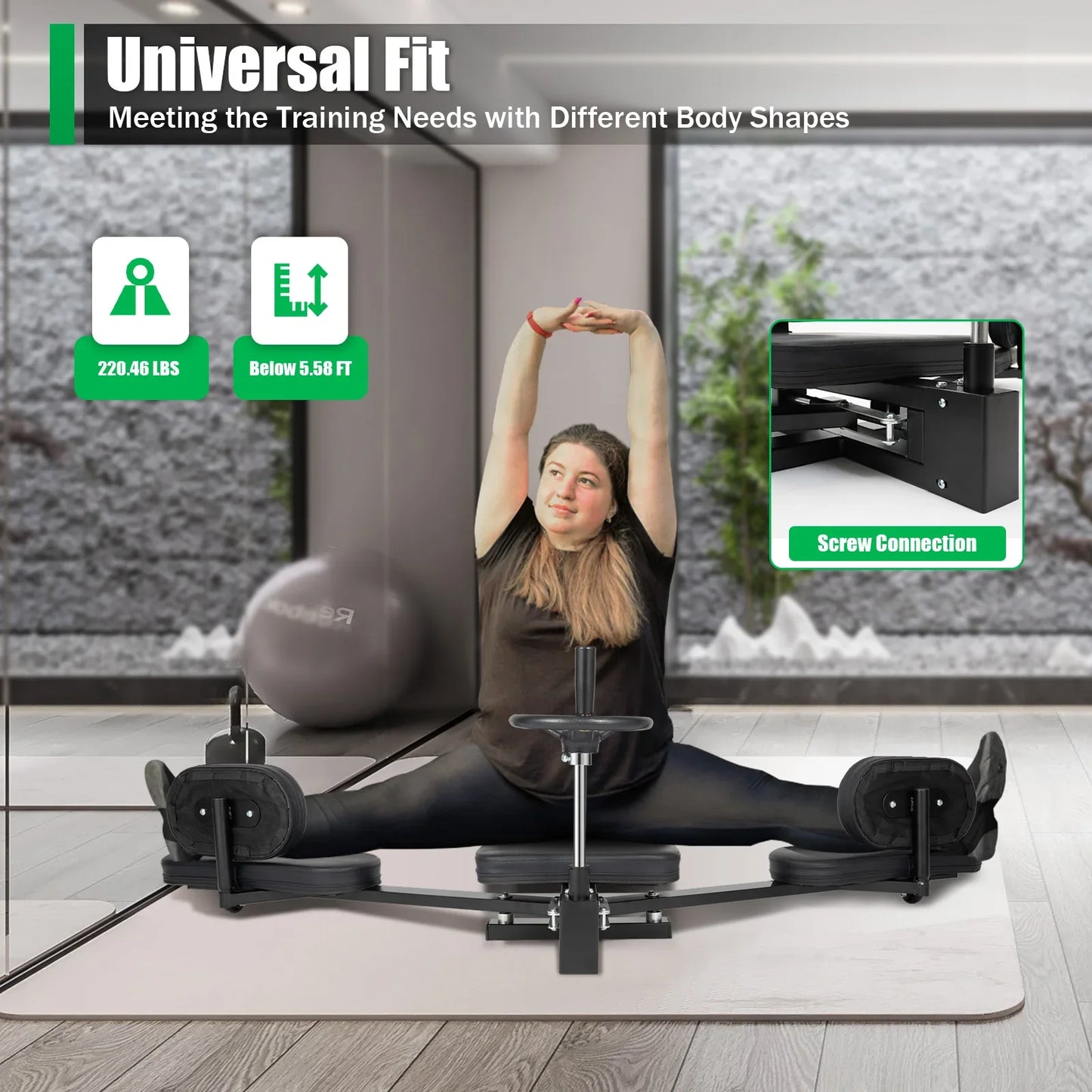 Leg Stretcher 3 Bar Leg Spreader Heavy Duty For Athletes And Flexibility