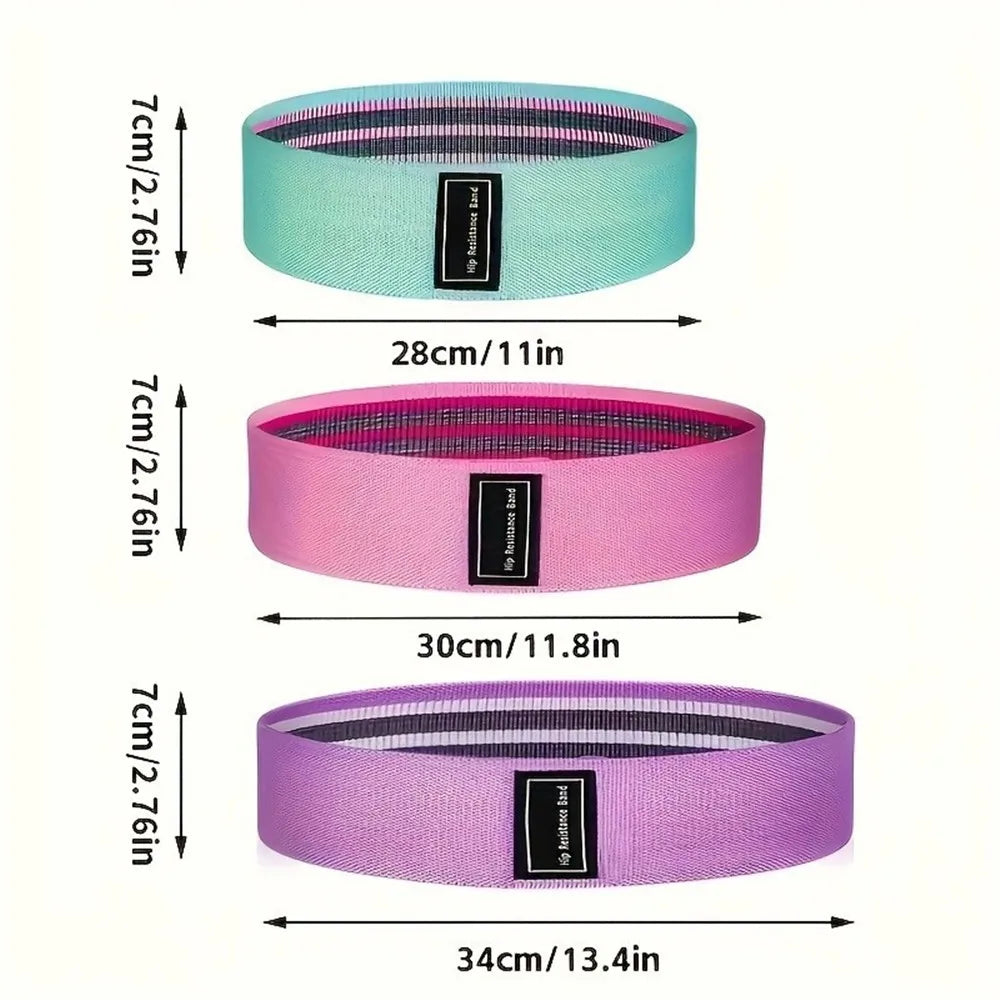Resistance Loop Bands Set Of 3 For Home Workouts And Glutes Training