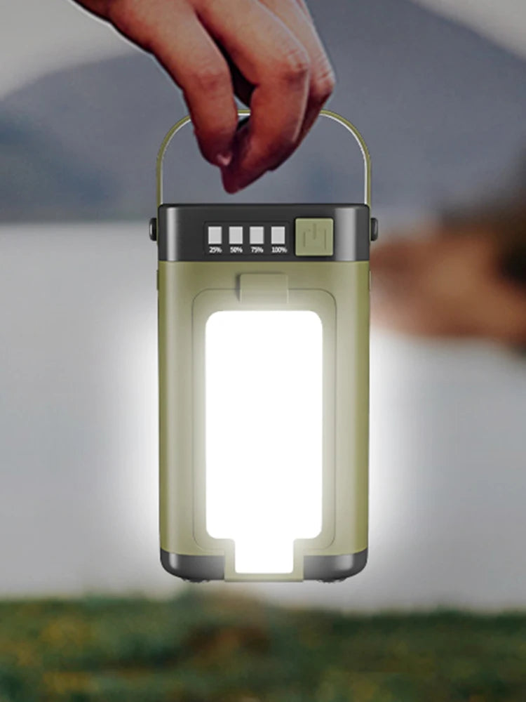 Shunmaii Solar Camping Lantern Foldable Waterproof Rechargeable Light Outdoors