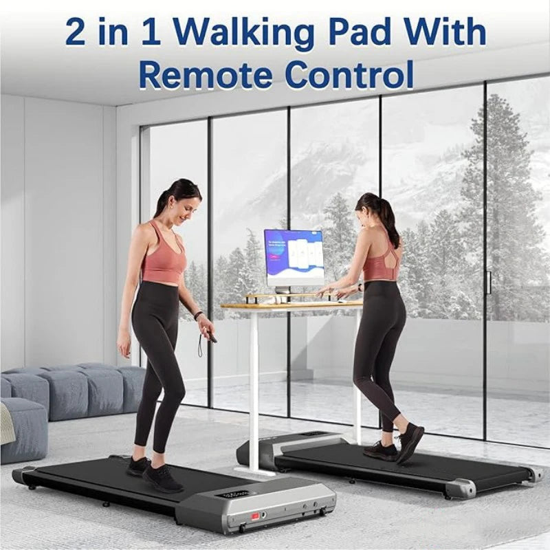 Superun 2-in-1 Home Walking Pad Treadmill - 2.5 HP Compact Home Cardio