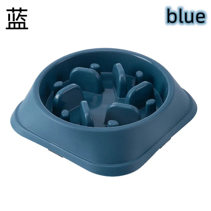 Slow Feeder Pet Bowl For Cats And Dogs Non Slip Anti Choking Maze Design