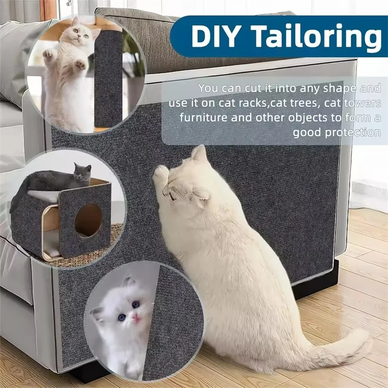 Cat Scratcher Mat Self Adhesive Carpet Scratch Pad Sofa Protector
