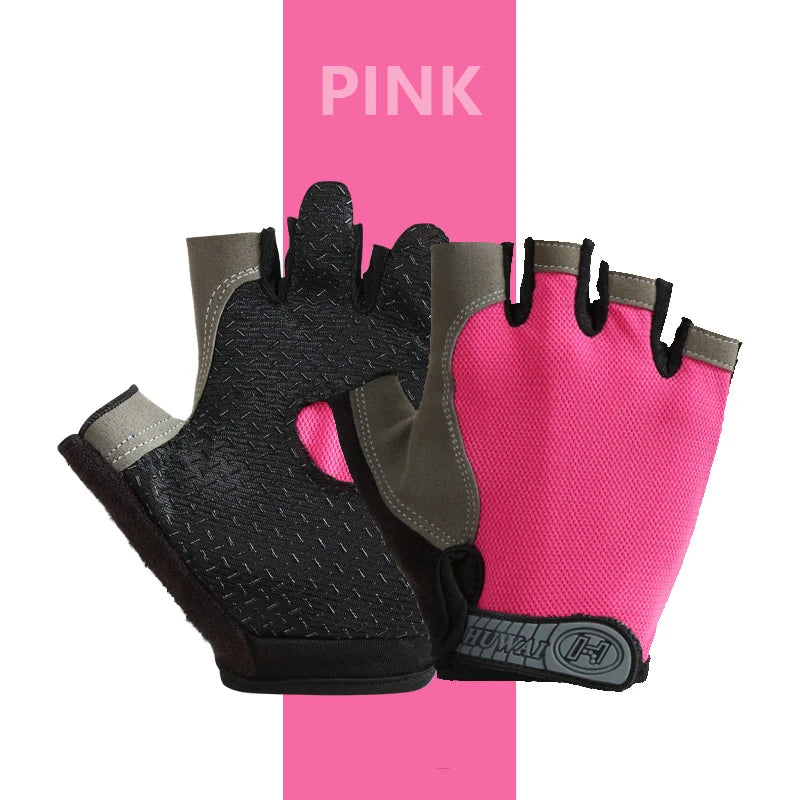 Cycling Gloves Breathable Anti Slip Half Finger For Men And Women Fitness
