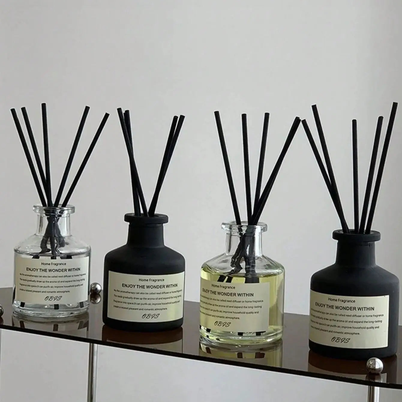 Flameless Reed Diffuser Fragrance Oil Freesia Jasmine 50ml Long Lasting For Home