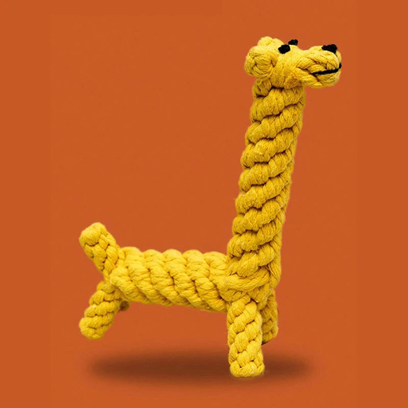 Hand-Woven Cotton Rope Dog Toy For Small And Medium Dogs