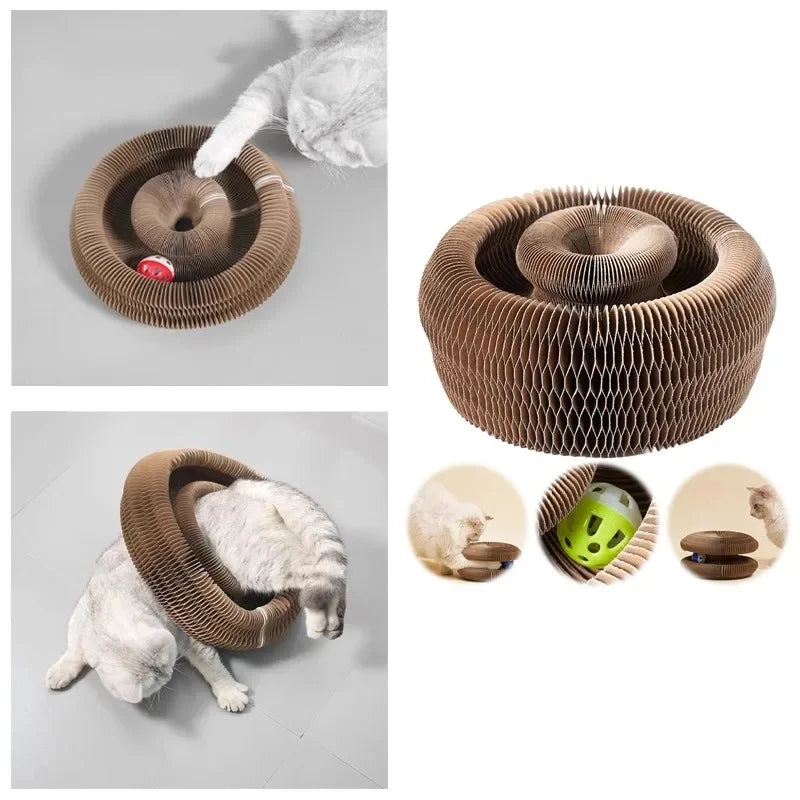 Cat Scratch Organ Board Toy With Ball For Indoor Cats