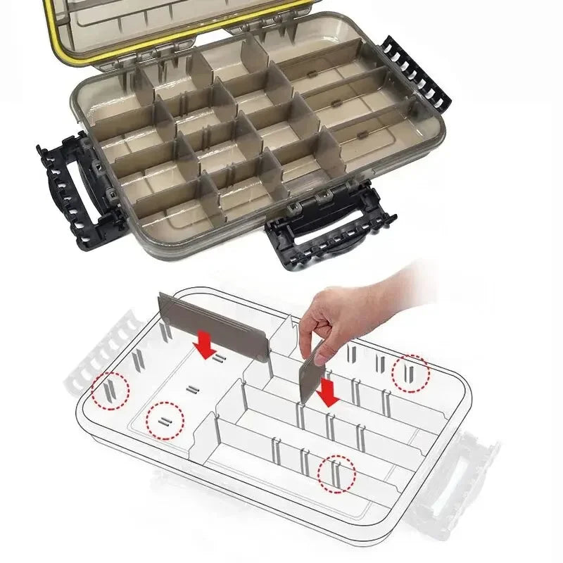 Premium Waterproof Fishing Tackle Box Large Capacity For Anglers And Pros