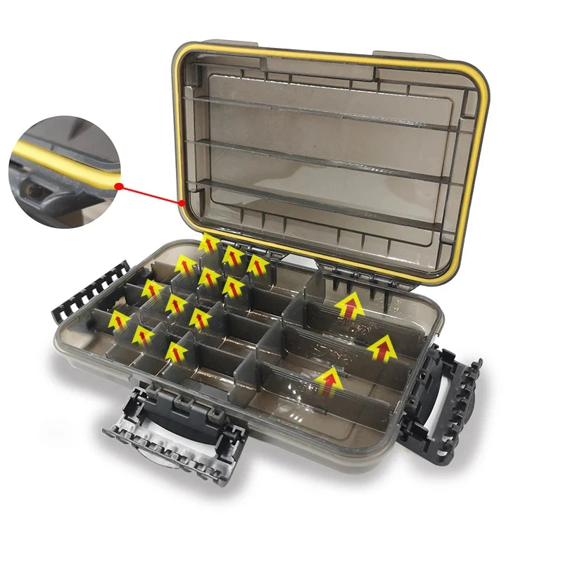 Premium Waterproof Fishing Tackle Box Large Capacity For Anglers And Pros