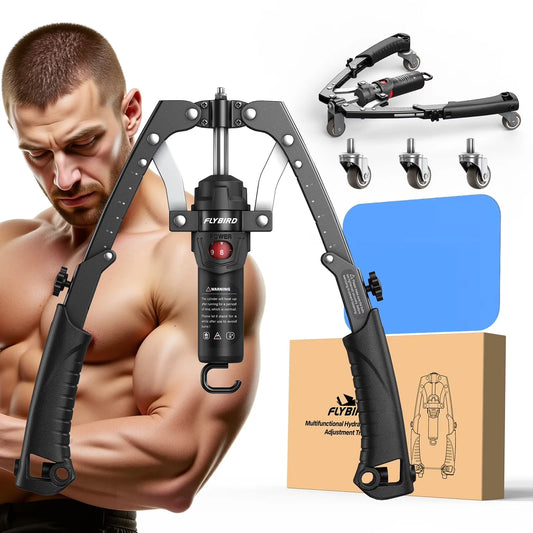 FED Fitness Arm Exerciser Twister For Home Gym Ab Wheel Hydraulic Resistance