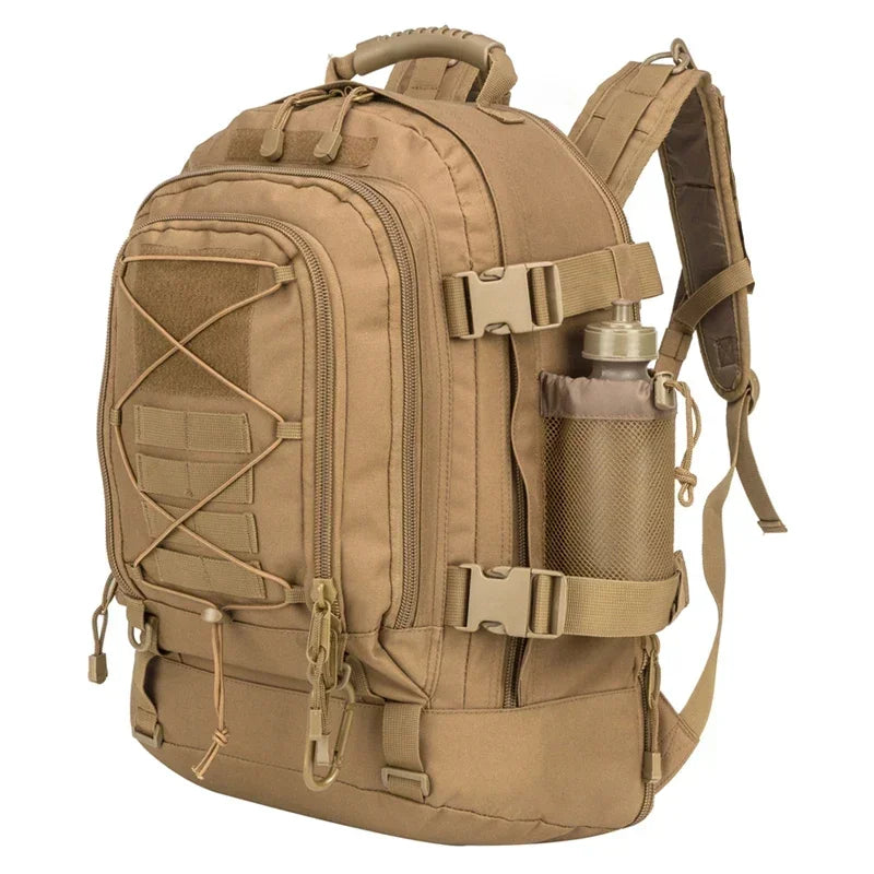 LQARMY 65L Military Tactical Backpack Molle Rucksack For Outdoor Adventurers