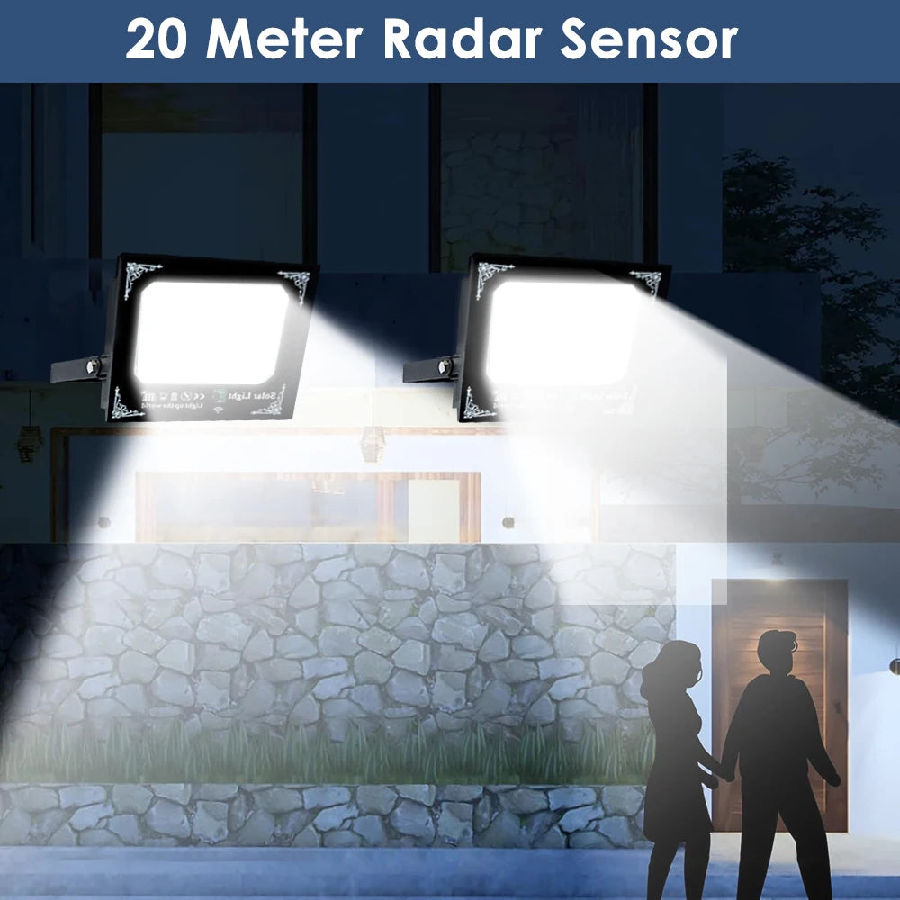 Light Up the Night™ Solar Flood Light – Motion Sensor Outdoor Security