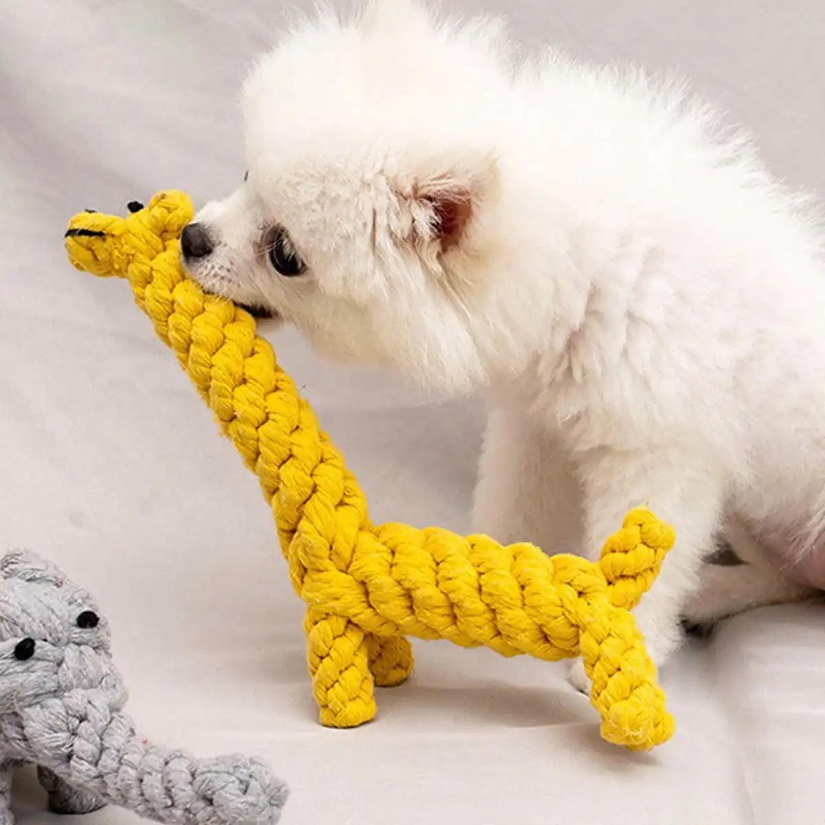Hand-Woven Cotton Rope Dog Toy For Small And Medium Dogs