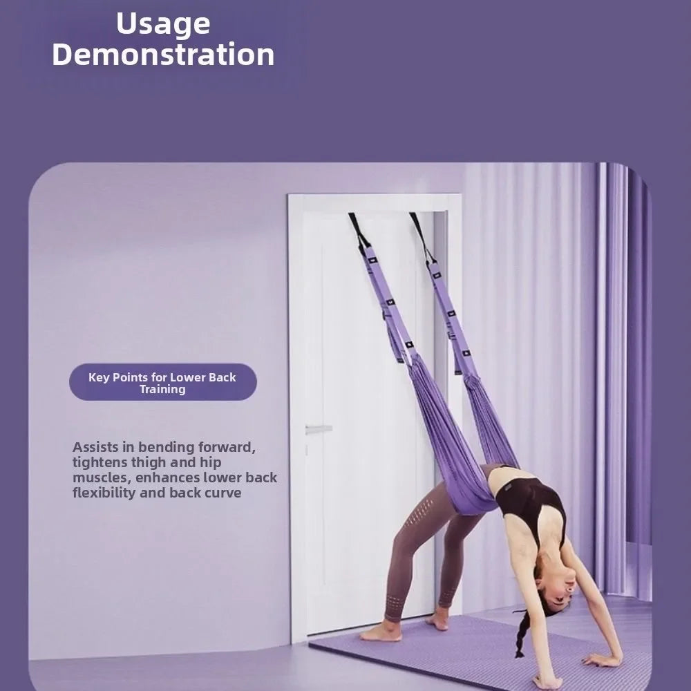 Adjustable Aerial Yoga Strap For Women Door Hanging Flexibility Training
