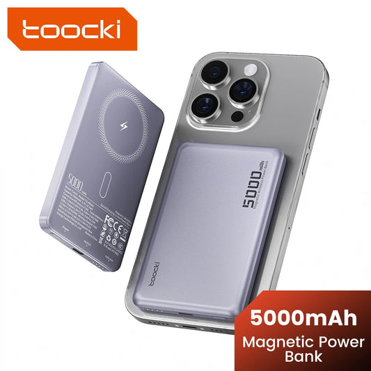 Toocki MagSafe PowerBank 5000mAh 20W Wireless Charger For iPhone 13 14 15 16 17