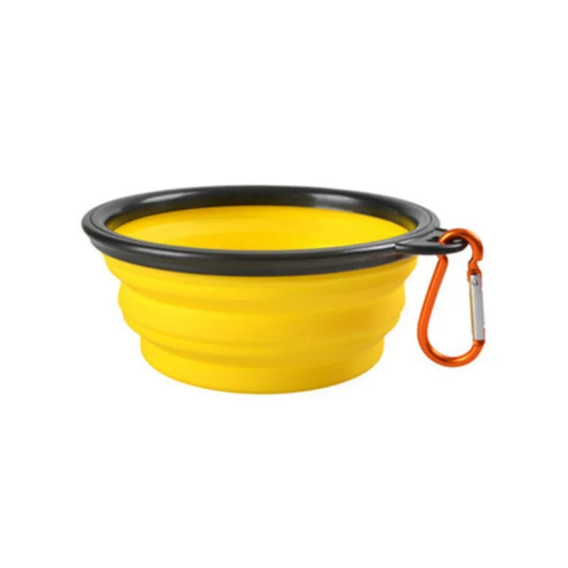Durable Collapsible Portable Pet Food Bowl TPR Silicone For Dogs And Cats Travel