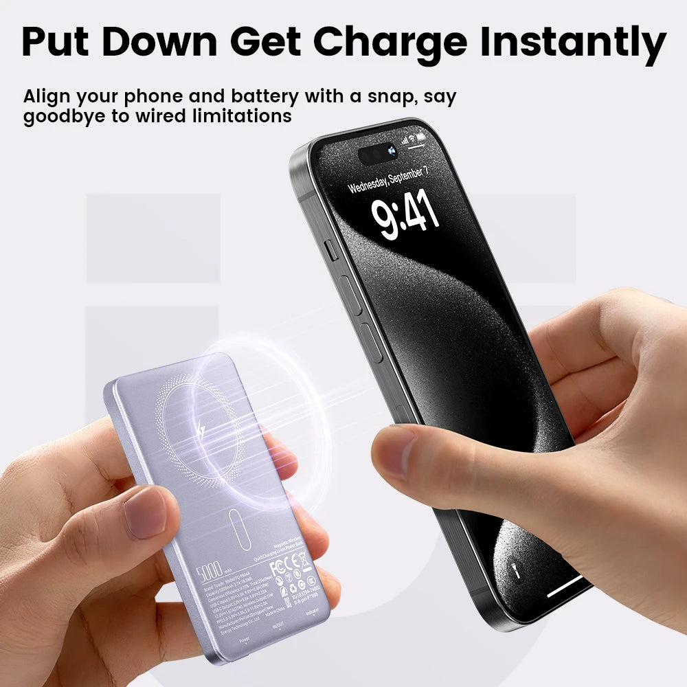 Toocki MagSafe PowerBank 5000mAh 20W Wireless Charger For iPhone 13 14 15 16 17