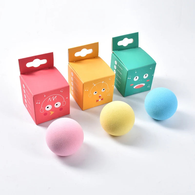 Smart Cat Toys Interactive Ball Squeaky Plush Catnip Training Toy