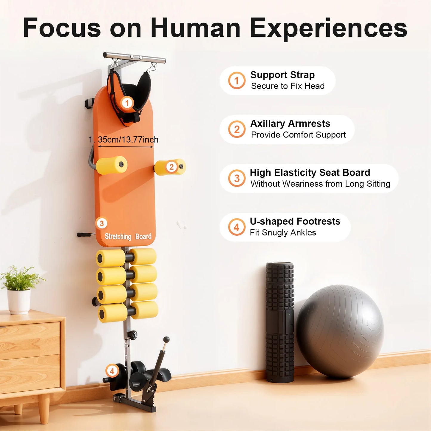 Adjustable Back Stretch Bench For Neck Pain Relief And Spinal Decompression