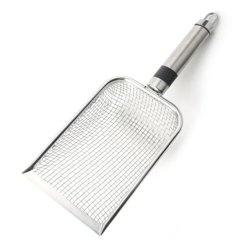 Cat Litter Scoop Stainless Steel Long Handle Cleaning Tool