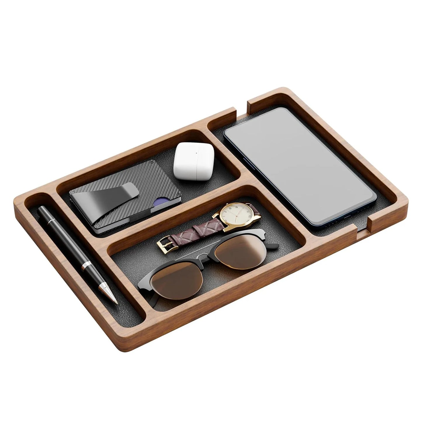Clear the Clutter Solid Wood Desktop Organizer
