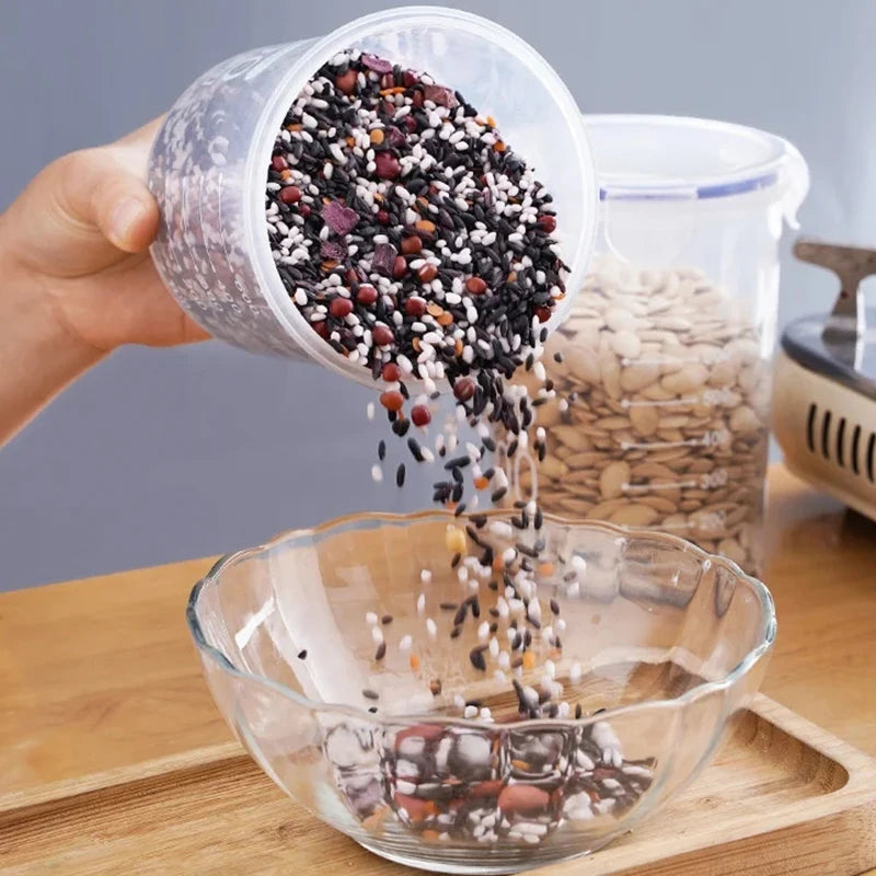 Fresh & Organized Airtight Pantry Storage Jar with Measuring Scale
